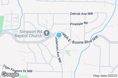 Map image of the property - 323 Anderson Ave NW