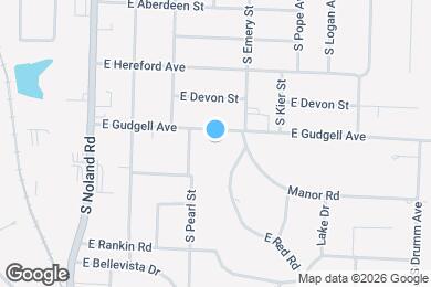 Map image of the property - Spacious Independence home near Glendale Park | Updated kitchen & hardwood floors