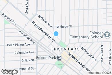 Map image of the property - 6849 N Overhill Ave
