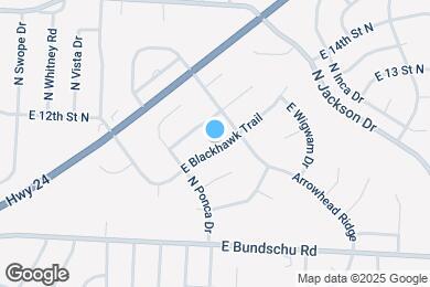 Map image of the property - 18508 E Blackhawk Trail