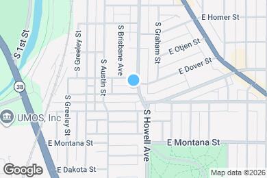 Map image of the property - 2621 S Howell Ave