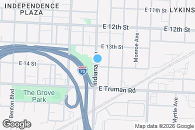 Map image of the property - 3400 E 14th St