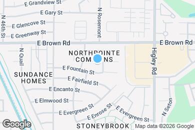 Map image of the property - 4945 E Fox St