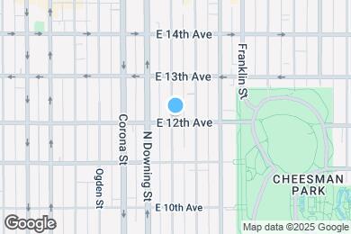 Map image of the property - 1305 E 12th Ave