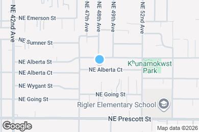 Map image of the property - 4825 NE Alberta Ct