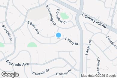 Map image of the property - 18233 E Berry Dr