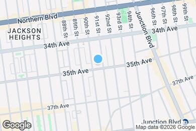 Map image of the property - 90-11 35th Ave