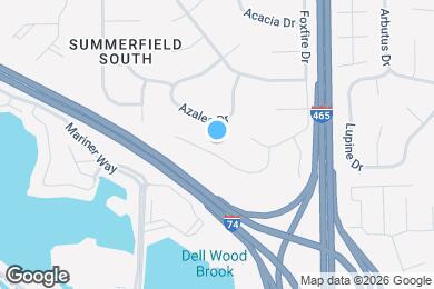 Map image of the property - 6824 Oak Lake Dr