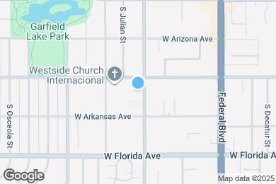 Map image of the property - 1343 S Irving St