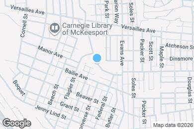 Map image of the property - 1416 Ravine St