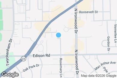 Map image of the property - 1555 Rosemary Ln