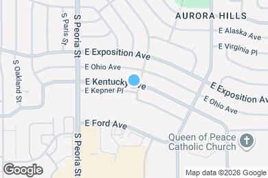 Map image of the property - 12394 E Kentucky Ave
