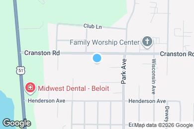 Map image of the property - 816 E Cranston Rd