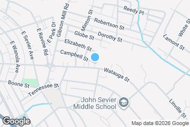 Map image of the property - 1028 Watauga St