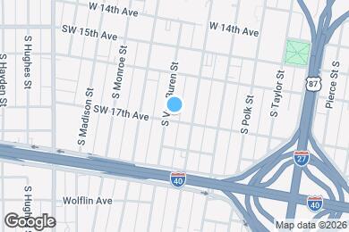 Map image of the property - 1619 S Van Buren St