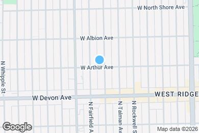Map image of the property - 2704 W Arthur Ave