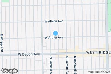 Map image of the property - 2708 W Arthur Ave