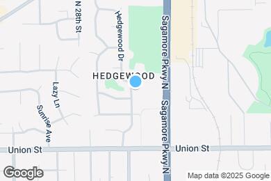 Map image of the property - 1100 Hedgewood Dr