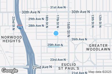 Map image of the property - 1711 26th Ave N