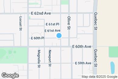 Map image of the property - 6890 E 60th Pl