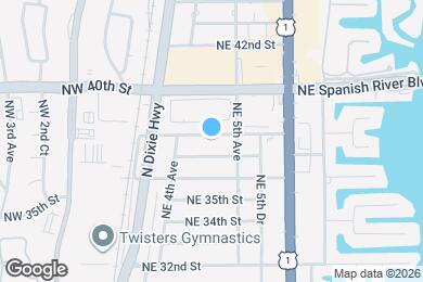 Map image of the property - 458 NE 38th St