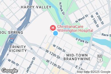 Map image of the property - 1328 N Washington St