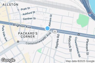 Map image of the property - 1101 Commonwealth Ave