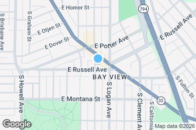 Map image of the property - 2622 S Lenox St
