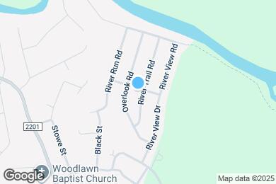 Map image of the property - 821 River Trail Rd