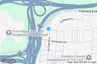 Map image of the property - 501 Saint Clair Ave