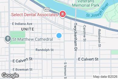 Map image of the property - 1353 E Dayton St