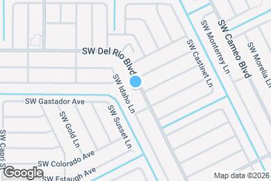 Map image of the property - 1118 SW Del Rio Blvd