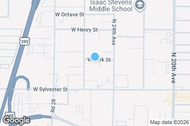 Map image of the property - 720 N 25th Ct