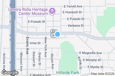 Map image of the property - 1057 E Oleander St