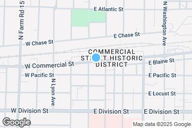 Map image of the property - 214 E Commercial St
