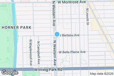 Map image of the property - 4153 N Western Ave