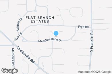 Map image of the property - 8110 Meadow Bend Dr