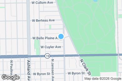Map image of the property - 1409 W Belle Plaine Ave