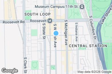 Map image of the property - 1303 S Wabash Ave