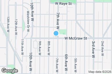 Map image of the property - 715 W Wheeler St