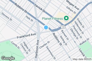 Map image of the property - 6222 Frankford Ave