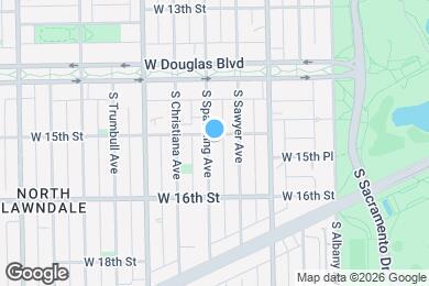 Map image of the property - 1505 S Spaulding Ave