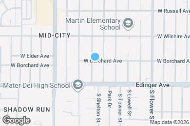 Map image of the property - 1401 S Rosewood Ave