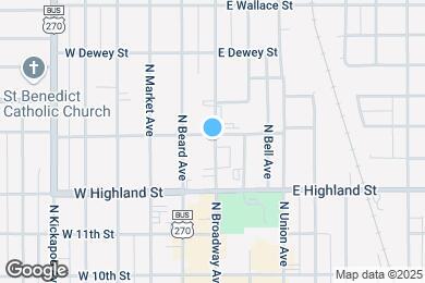 Map image of the property - 542 N Broadway Ave