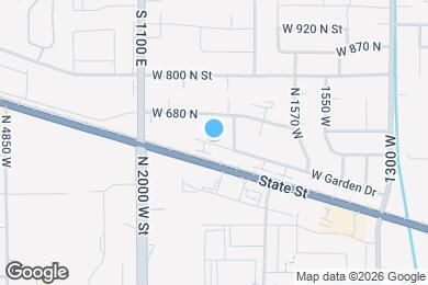 Map image of the property - 1882 W Garden Dr