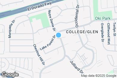 Map image of the property - 2808 Notre Dame Dr