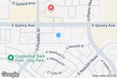 Map image of the property - 21945 E Quincy Pl
