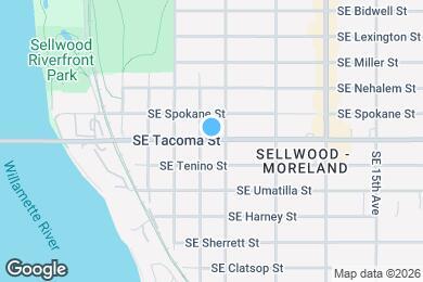 Map image of the property - 838 SE Tacoma St