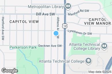 Map image of the property - 1445 Athens Ave SW