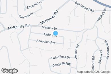 Map image of the property - 5622 Aloha Ave